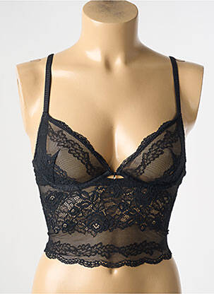 Top/caraco bretele elastice reglabile negru WACOAL femme