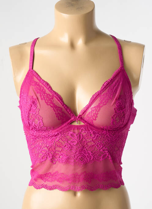 Top/caraco bretele elastice reglabile violet WACOAL femme