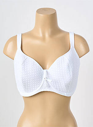 Sutien de costum de baie elasticitate sutien cupe întregi cu decolteu înalt alb FREYA femeie