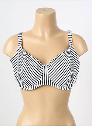 Sutien de costum de baie elasticitate sutien cupe întregi cu decolteu înalt alb FREYA femeie