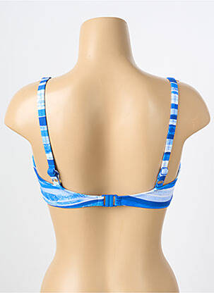 Sutien de costum de baie elasticitate sutien cupe întregi cu decolteu înalt albastru FREYA femeie