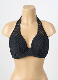 Sutien de costum de baie elasticitate sutien cupe întregi cu decolteu înalt negru FREYA femeie