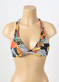 Sutien de costum de baie elasticitate top triunghiuri negru FREYA femeie
