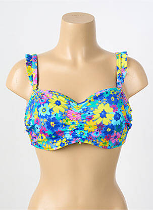 Sutien de costum de baie elasticitate top bentiță albastru FREYA femeie