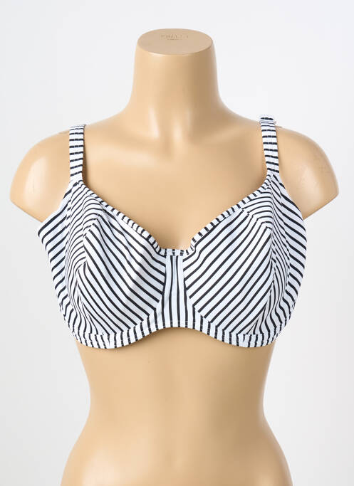 Sutien de costum de baie elasticitate sutien cupe întregi cu decolteu înalt alb FREYA femme