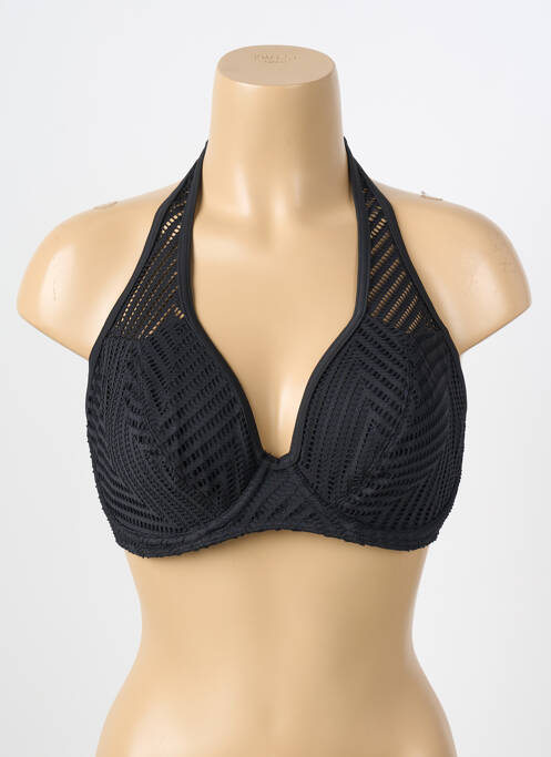 Sutien de costum de baie elasticitate sutien cupe întregi cu decolteu înalt negru FREYA femme