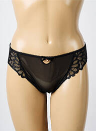 Chilot efect material satinat negru FREYA femme
