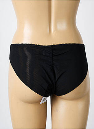 Chilot efect material satinat negru FREYA femeie
