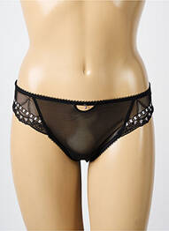Chilot efect material satinat negru FREYA femme
