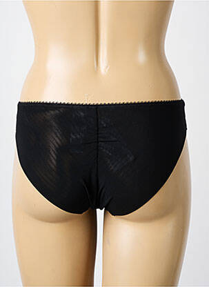 Chilot efect material satinat negru FREYA femeie