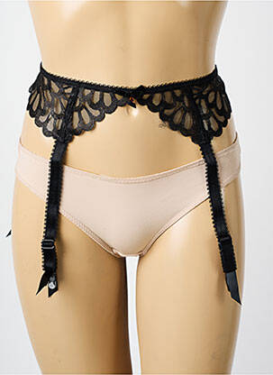 Corset/jartieră broderie negru FREYA femeie