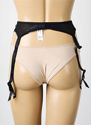 Corset/jartieră broderie negru FREYA femeie