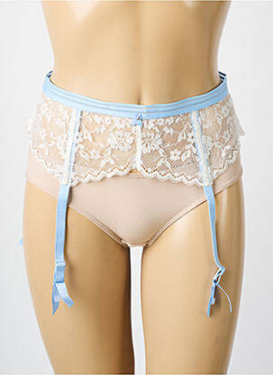 Corset/jartieră broderie albastru FREYA femeie
