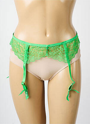 Corset/jartieră broderie verde FREYA femeie