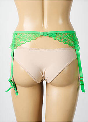 Corset/jartieră broderie verde FREYA femeie