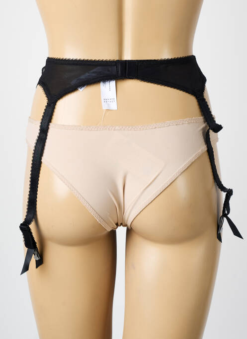 Corset/Jartieră negru FREYA femeie