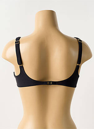 Sutien efect material satinat sutien cupe întregi cu decolteu înalt negru ROSA FAIA femeie
