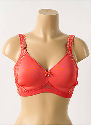 Sutien efect material satinat top sutien modelat roșu ROSA FAIA femeie