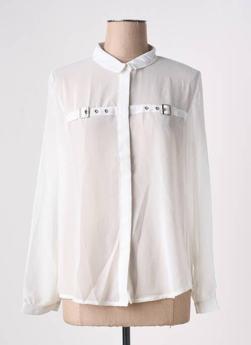 Cămașă țesătură crep mâneci lungi alb ARELINE femme