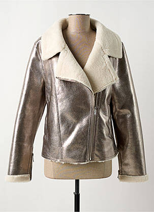 Geci din piele ecologică argintiu RINO & PELLE femeie