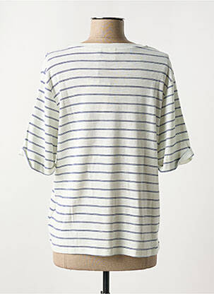 Tricou croială dreaptă mâneci scurte albastru ICHI femeie