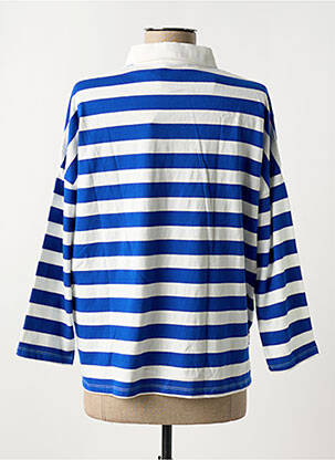 Polo mâneci 3/4 mâneci 3/4 albastru JANE BLUE femeie