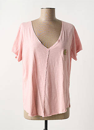 Tricou roz FIVE femeie