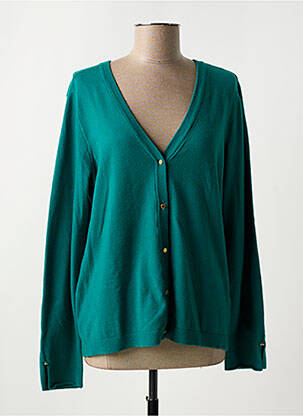 Vestă cu mâneci lungi verde CREAM femeie