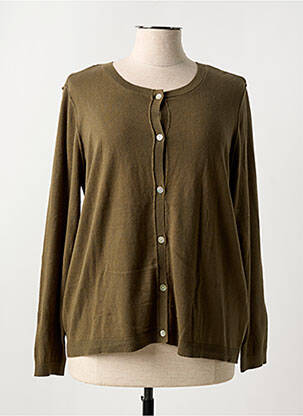 Vestă cu mâneci lungi verde CREAM femeie