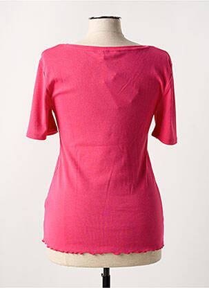 Tricou elasticitate mâneci scurte roz B.YOUNG femeie