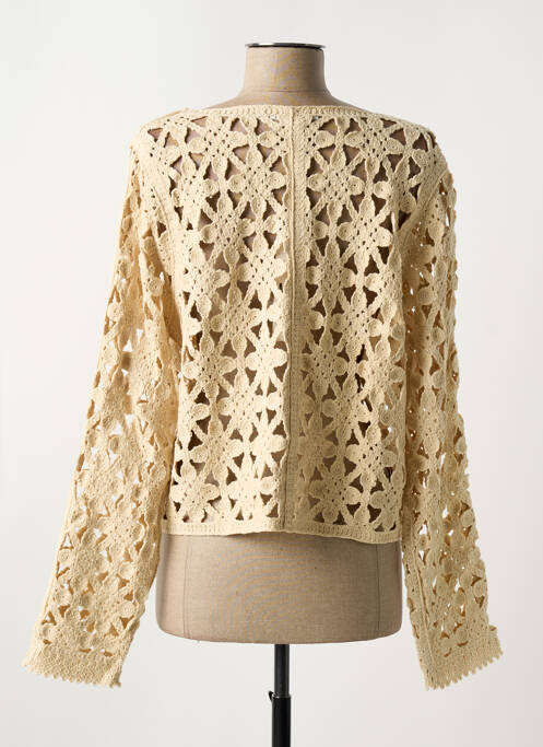 Vestă cu mâneci lungi bej MD'M femeie