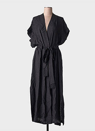 Rochie lungă mâneci scurte mâneci scurte negru BSB femeie