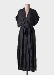 Rochie lungă mâneci scurte mâneci scurte negru BSB femeie