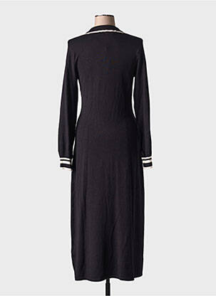 Rochie pulover elasticitate mâneci lungi negru CREAM femeie