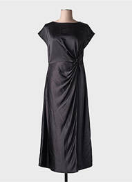 Rochie lungă mâneci scurte mâneci scurte negru MD'M femme