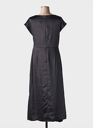 Rochie lungă mâneci scurte mâneci scurte negru MD'M femeie
