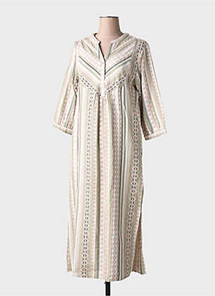 Rochie lungă mâneci lungi mâneci lungi verde CREAM femeie