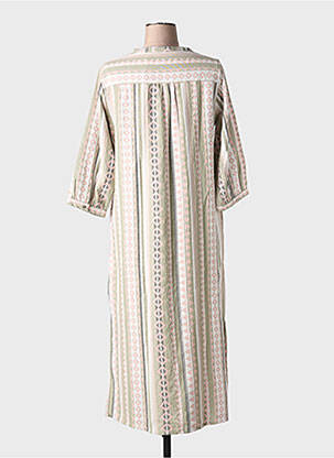 Rochie lungă mâneci lungi mâneci lungi verde CREAM femeie
