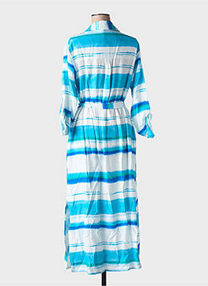 Rochie lungă mâneci lungi mâneci lungi albastru LA FEE MARABOUTEE femeie