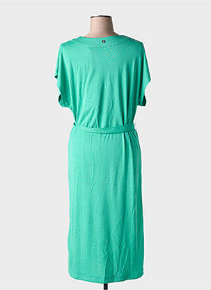 Rochie midi mâneci scurte mâneci scurte verde RINO & PELLE femeie