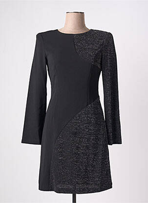 Rochie scurtă mâneci lungi mâneci lungi negru ICHI femeie