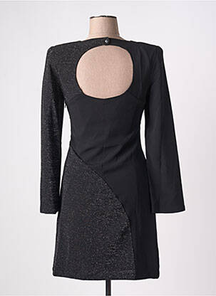 Rochie scurtă mâneci lungi mâneci lungi negru ICHI femeie