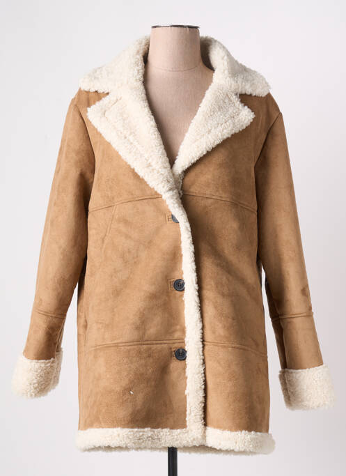 Palton scurt maro ICHI femeie