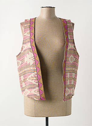 Vestă fără mâneci bej JOHANNA PARIS femeie