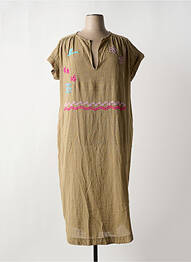 Rochie lungă mâneci scurte mâneci scurte verde JOHANNA PARIS femeie