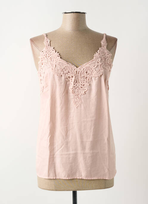 Top roz CREAM femeie