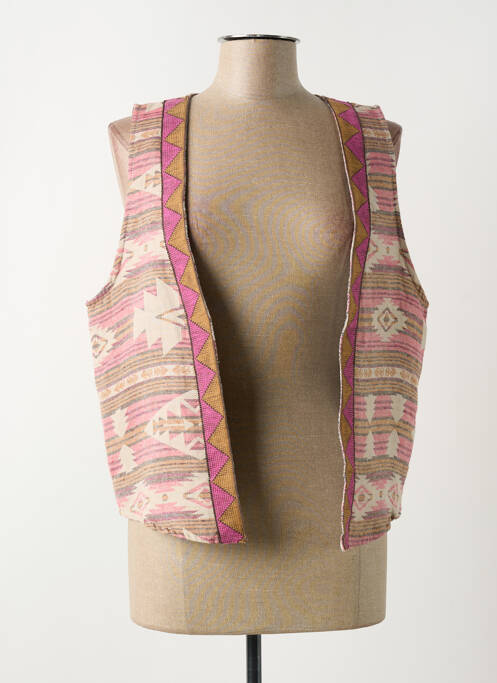 Vestă fără mâneci bej JOHANNA PARIS femeie