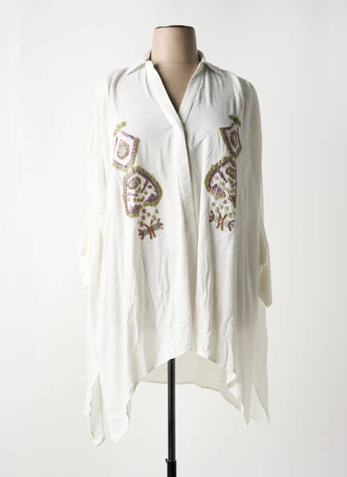 Tunică mâneci scurte alb LOLA CASADEMUNT femeie