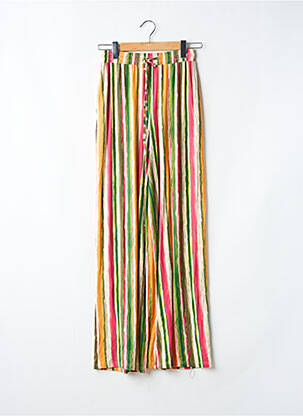 Pantalon drept talie elastică verde MD'M femeie