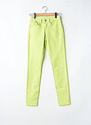 Pantalon slim buzunare galben CREAM femeie